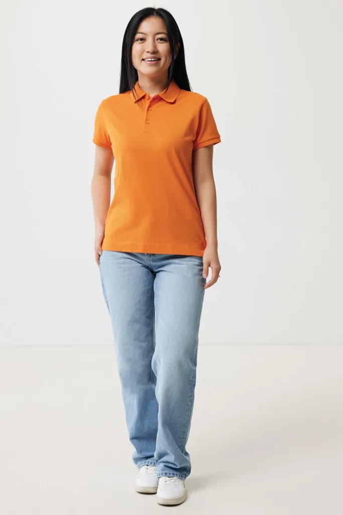 IQONIQ Yosemite Damen Piqué-Poloshirt aus rec. Baumwolle - orange