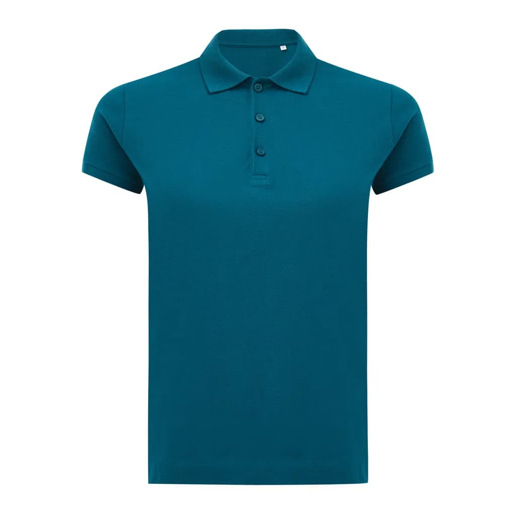IQONIQ Yosemite Damen Piqué-Poloshirt aus rec. Baumwolle - dark teal
