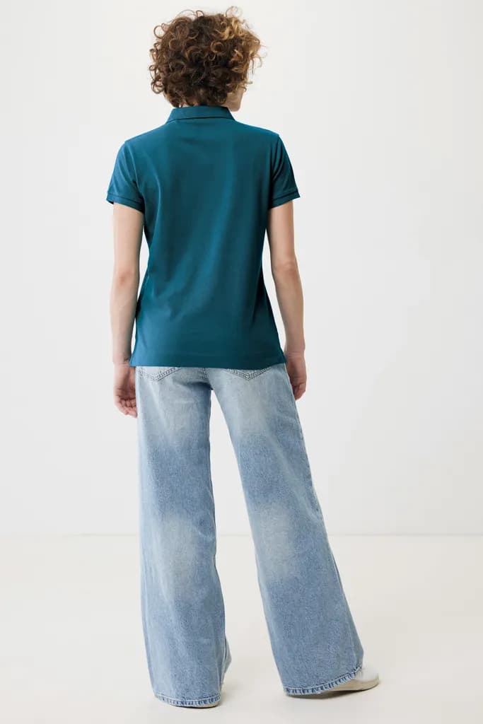IQONIQ Yosemite Damen Piqué-Poloshirt aus rec. Baumwolle - dark teal