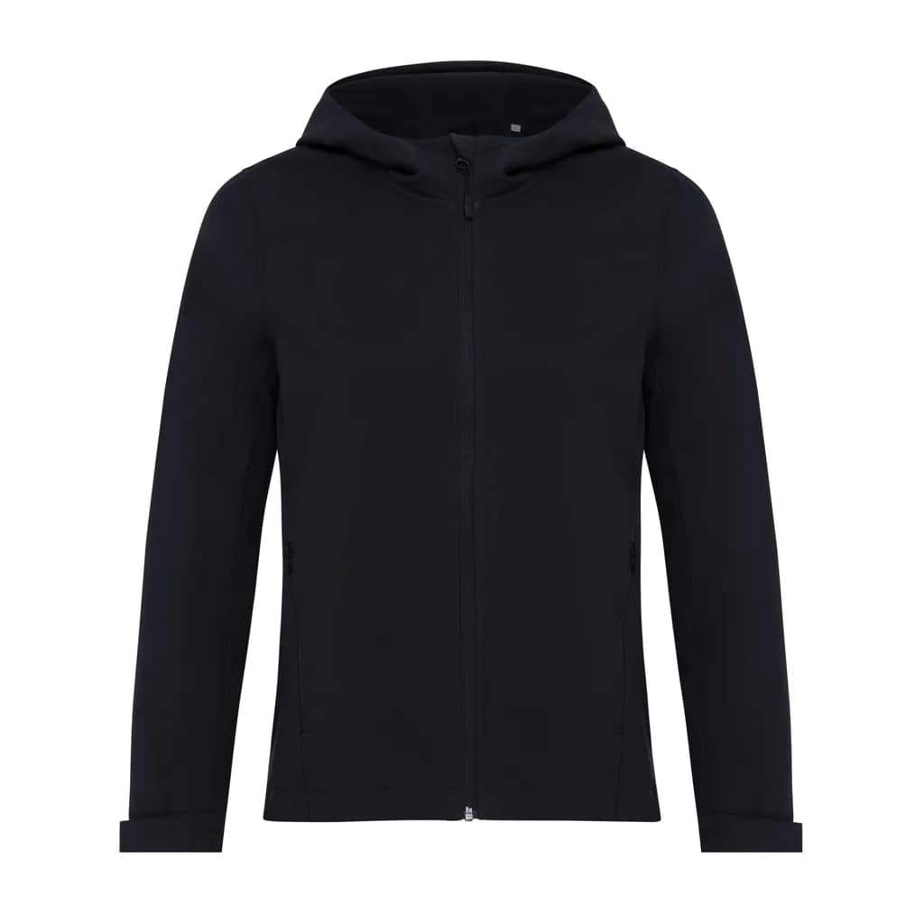 IQONIQ Makalu Damen Softshelljacke aus recyceltem Polyester - schwarz
