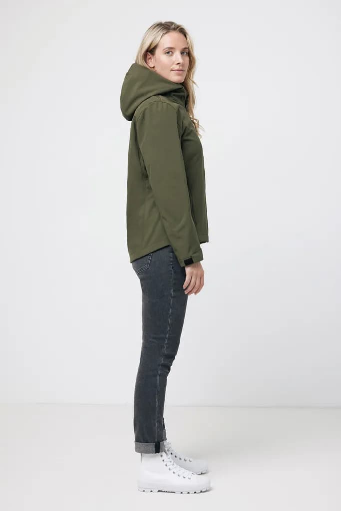 IQONIQ Makalu Damen Softshelljacke aus recyceltem Polyester - khaki