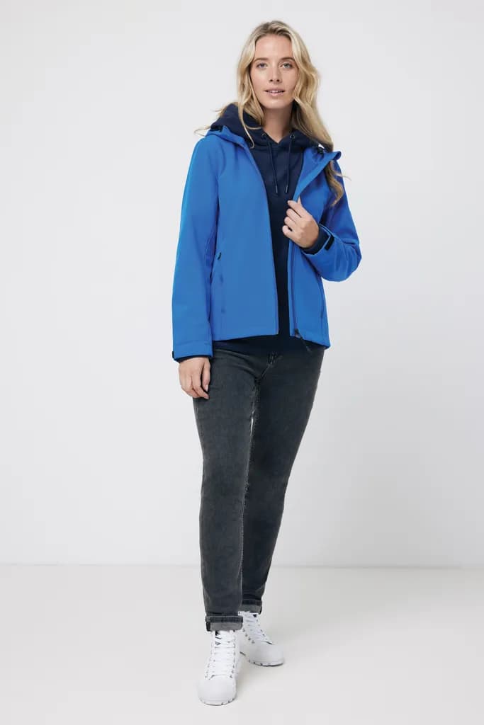 IQONIQ Makalu Damen Softshelljacke aus recyceltem Polyester - Königsblau
