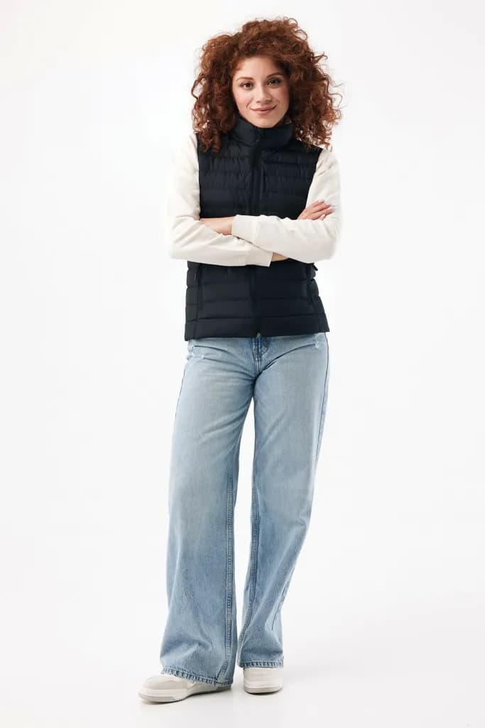 IQONIQ Meru Damen Bodywarmer aus recyceltem Polyester - schwarz