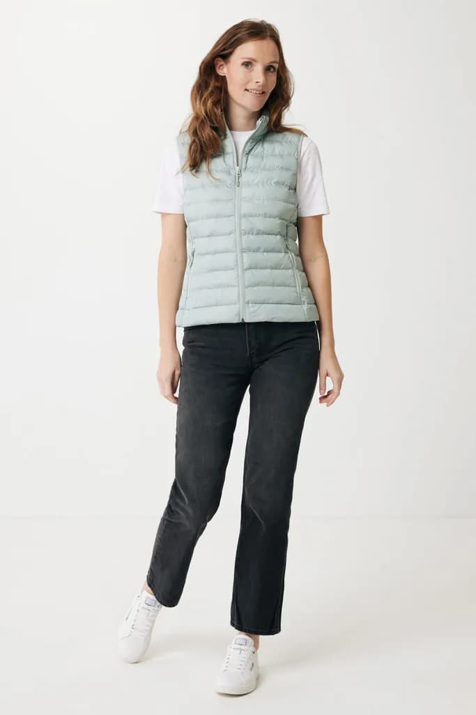 IQONIQ Meru Damen Bodywarmer aus recyceltem Polyester - Iceberg green