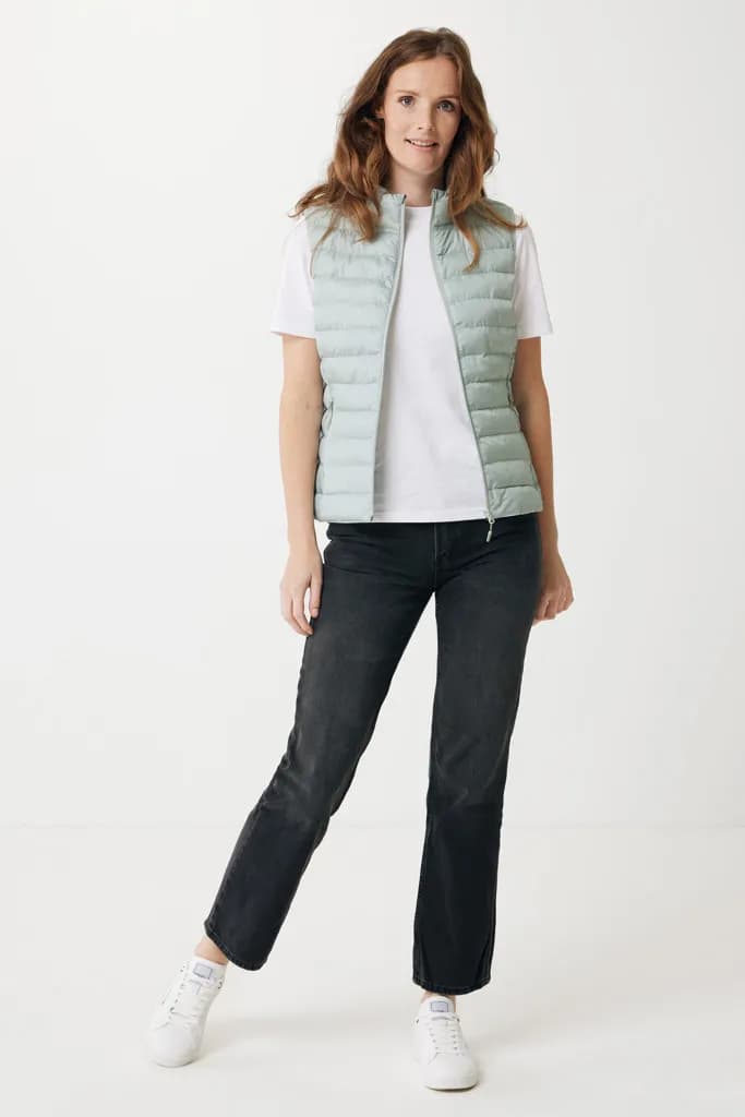IQONIQ Meru Damen Bodywarmer aus recyceltem Polyester - Iceberg green