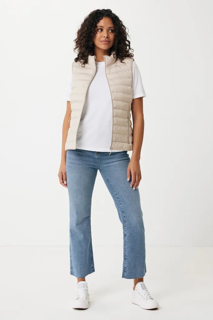 IQONIQ Meru Damen Bodywarmer aus recyceltem Polyester - beige