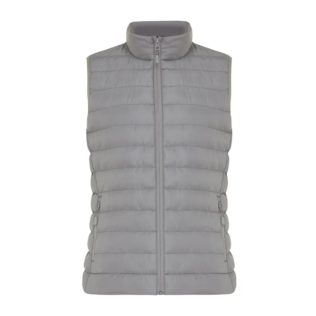 IQONIQ Meru Damen Bodywarmer aus recyceltem Polyester - Silbergrau
