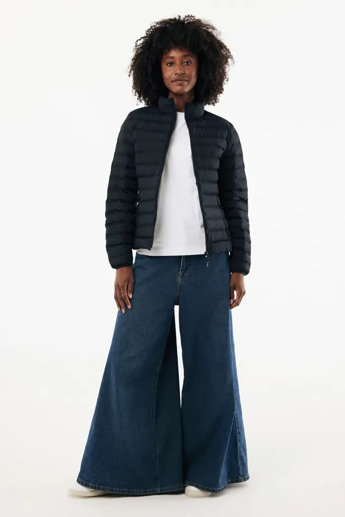 IQONIQ Maiko Damen Steppjacke aus recyceltem Polyester - schwarz