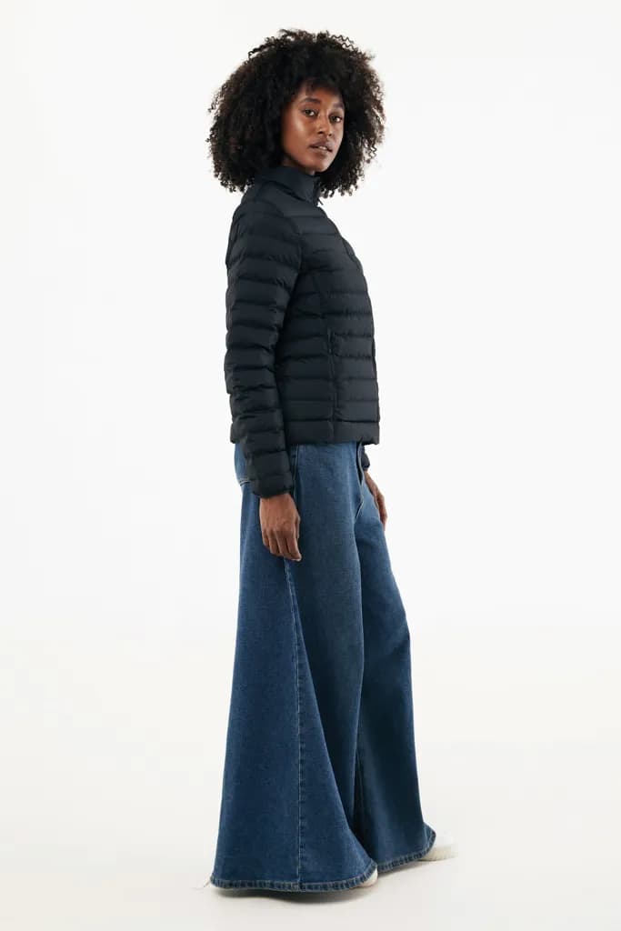 IQONIQ Maiko Damen Steppjacke aus recyceltem Polyester - schwarz