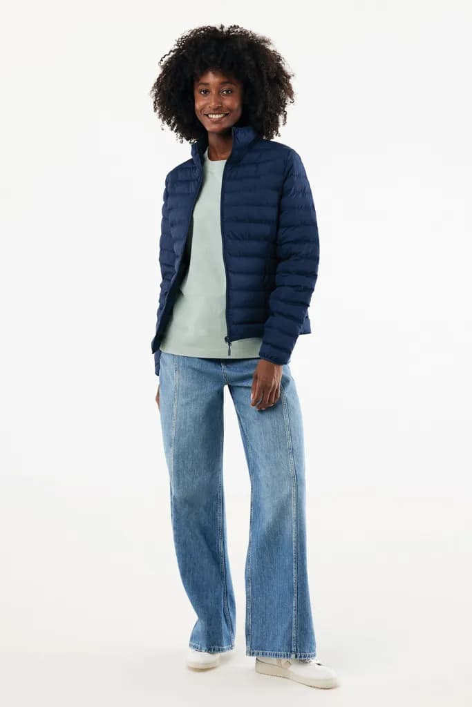 IQONIQ Maiko Damen Steppjacke aus recyceltem Polyester - navy blau