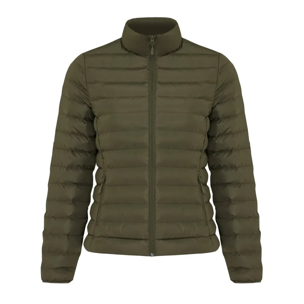 IQONIQ Maiko Damen Steppjacke aus recyceltem Polyester - khaki