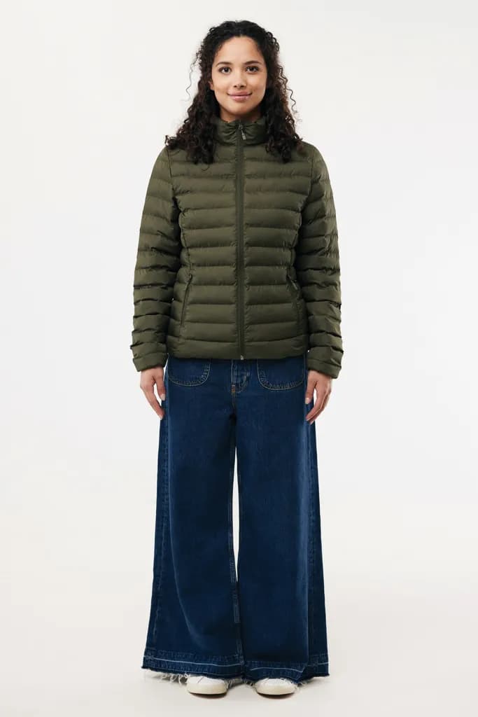 IQONIQ Maiko Damen Steppjacke aus recyceltem Polyester - khaki