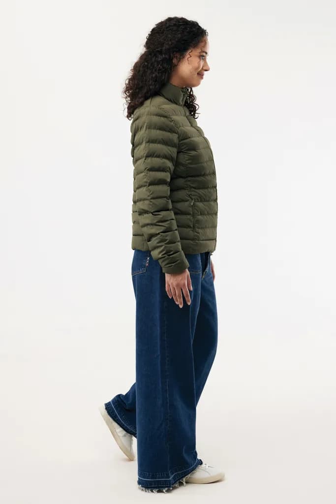 IQONIQ Maiko Damen Steppjacke aus recyceltem Polyester - khaki