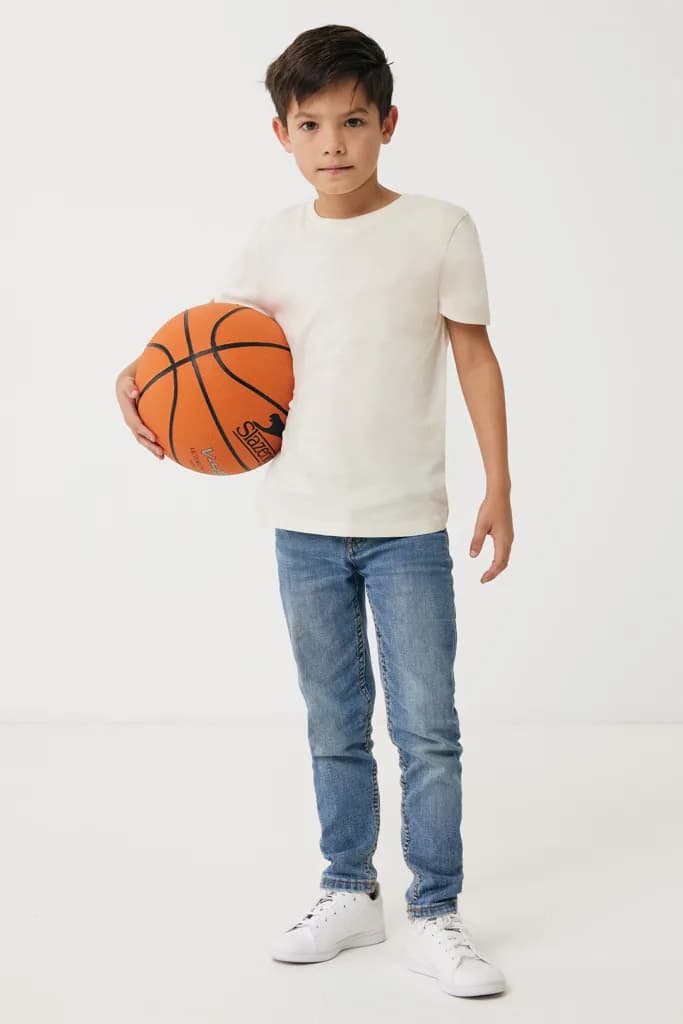 IQONIQ Koli Kids T-Shirt aus recycelter Baumwolle - natural raw