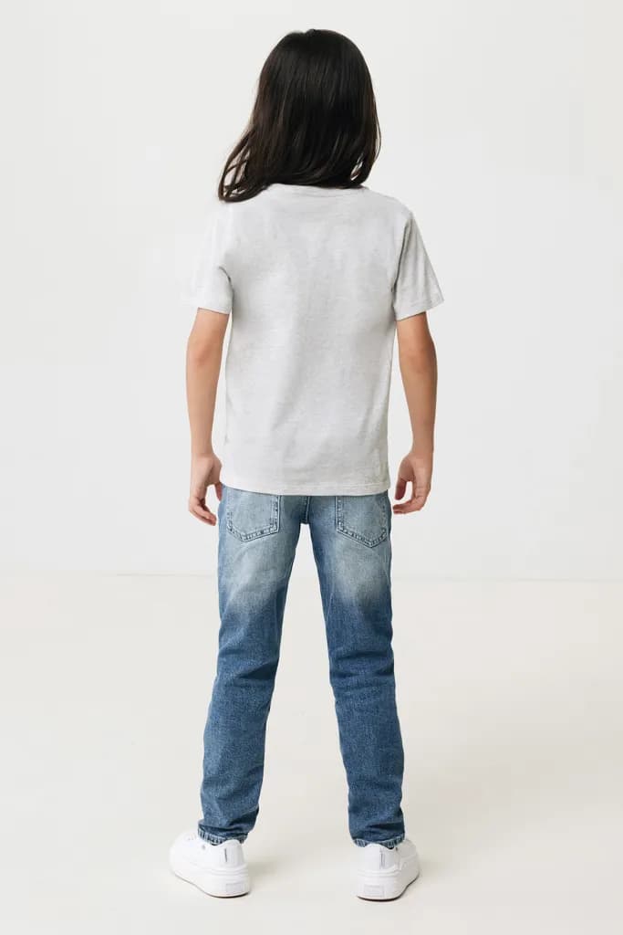 IQONIQ Koli Kids T-Shirt aus recycelter Baumwolle - light heather grey