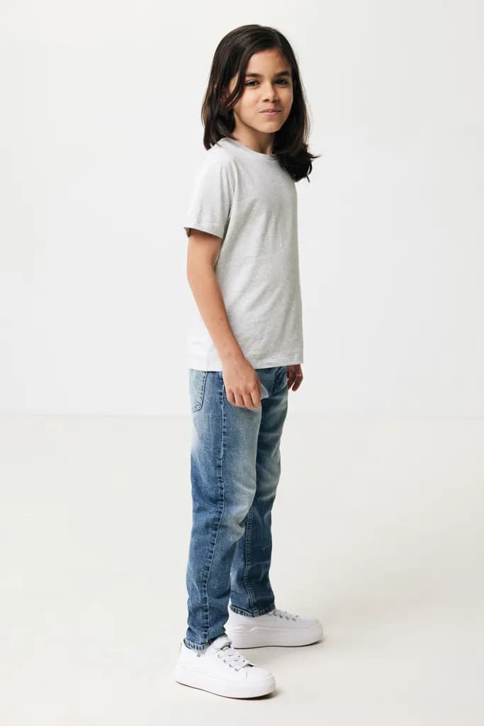 IQONIQ Koli Kids T-Shirt aus recycelter Baumwolle - light heather grey