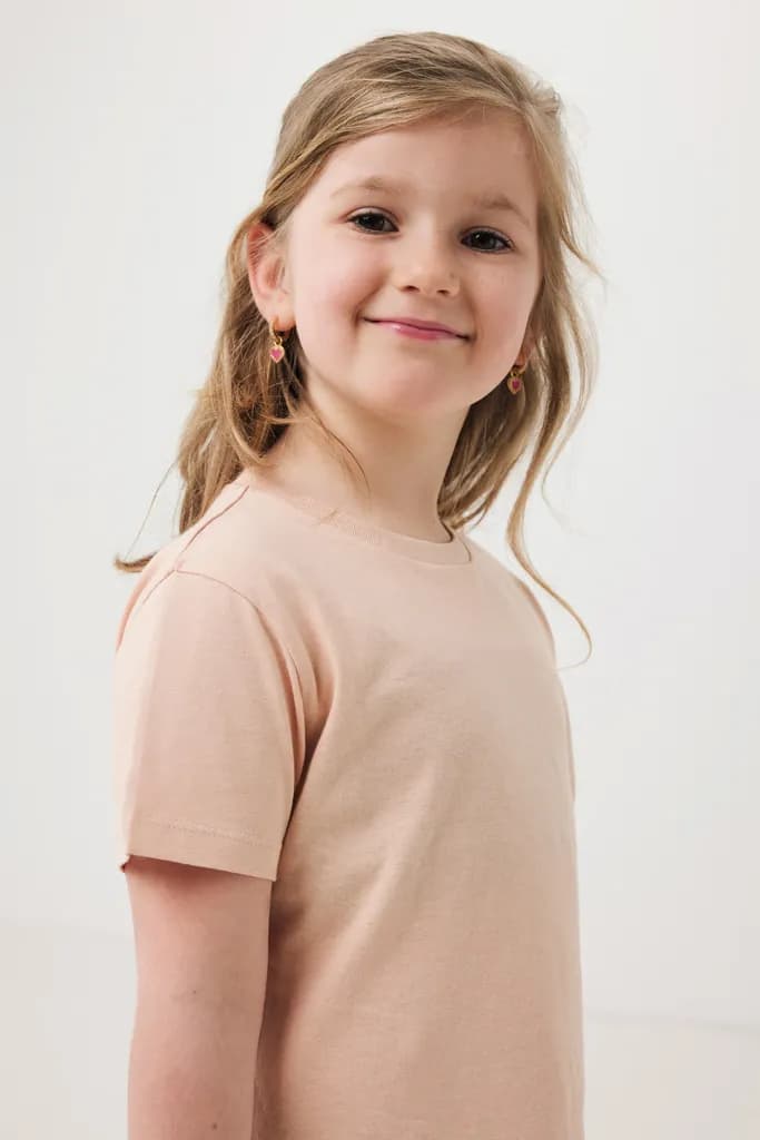 IQONIQ Koli Kids T-Shirt aus recycelter Baumwolle - peach nectar