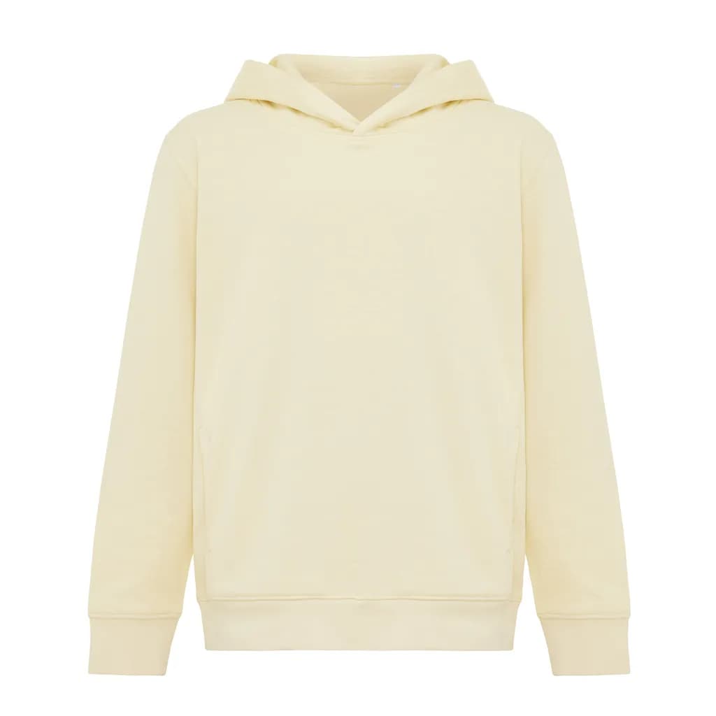 IQONIQ Yengo KidsHoodie mit Seitentaschen aus rec. Baumwolle - cream yellow