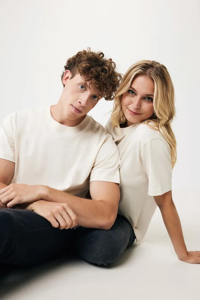 IQONIQ Kakadu relaxed T-Shirt aus recycelter Baumwolle - natural raw