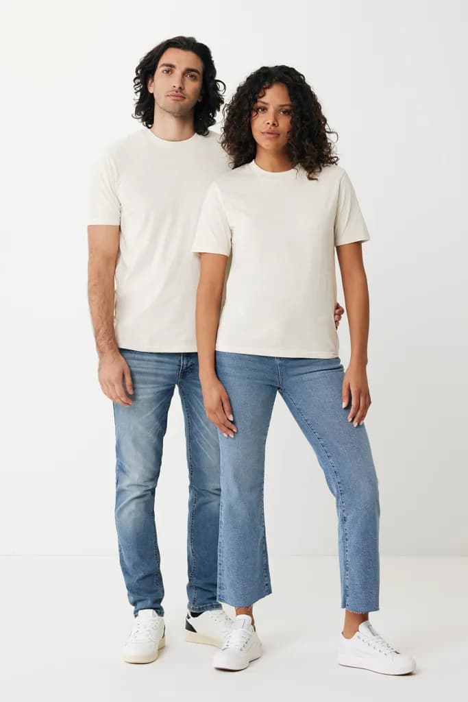 IQONIQ Sierra Lightweight T-Shirt aus recycelter Baumwolle - natural raw