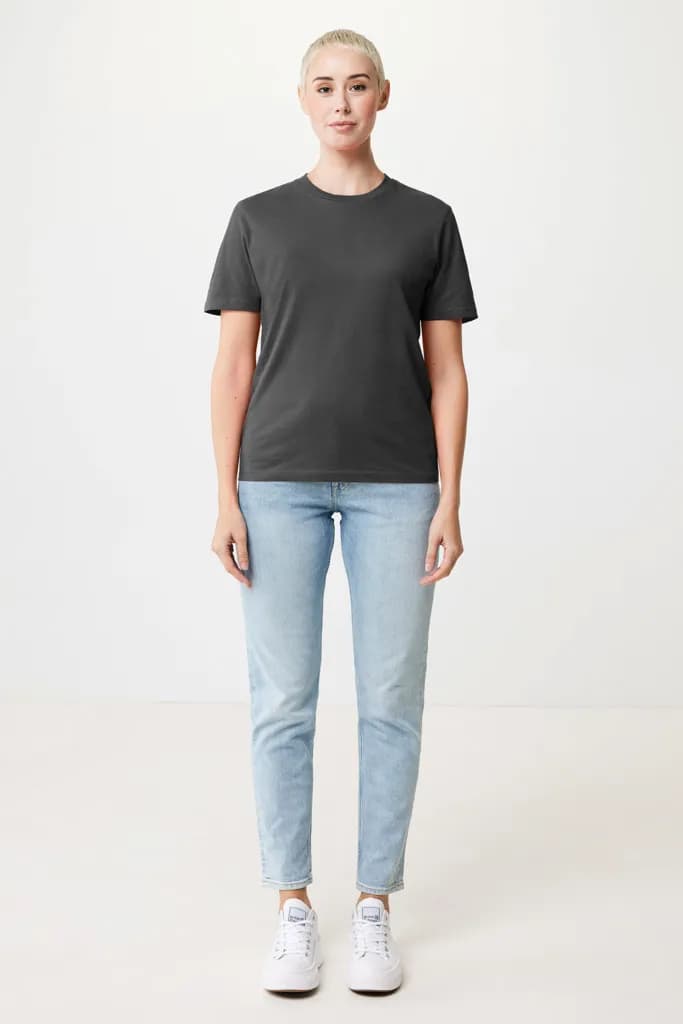 IQONIQ Sierra Lightweight T-Shirt aus recycelter Baumwolle - anthrazit