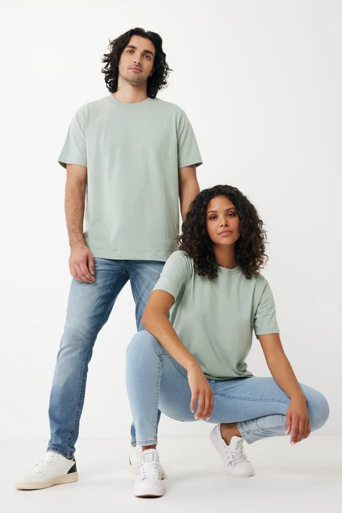 IQONIQ Sierra Lightweight T-Shirt aus recycelter Baumwolle - Iceberg green