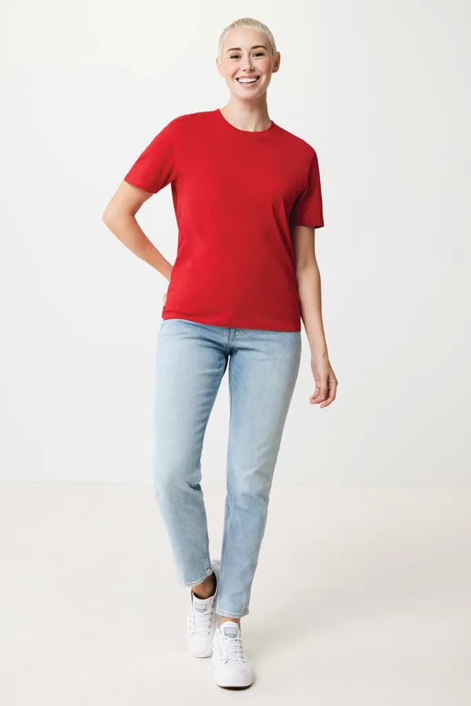 IQONIQ Sierra Lightweight T-Shirt aus recycelter Baumwolle - rot