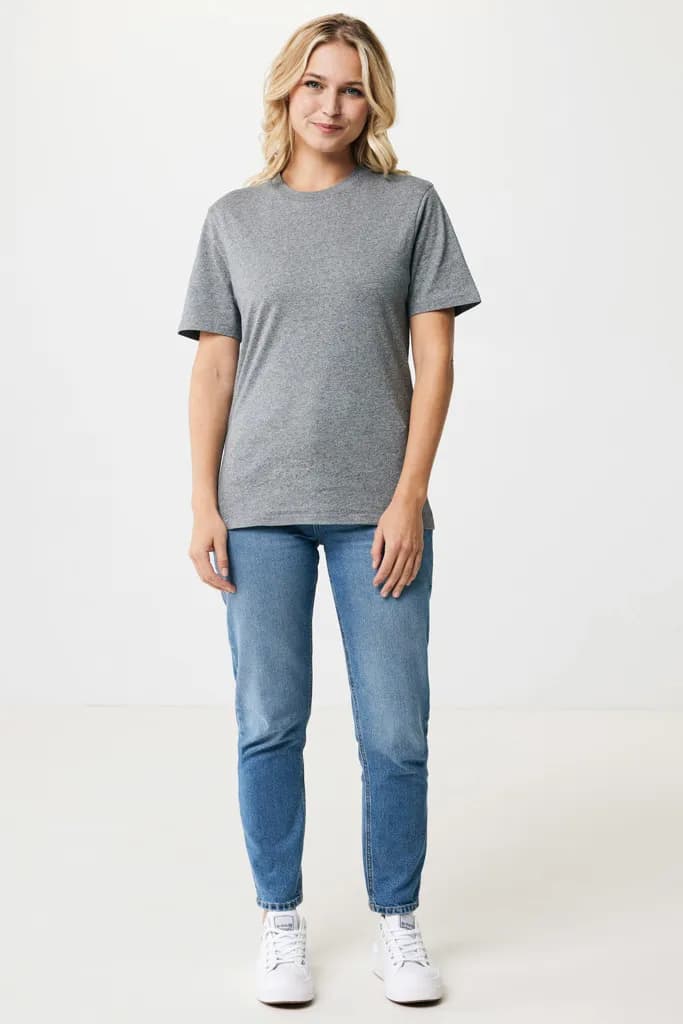IQONIQ Sierra Lightweight T-Shirt aus recycelter Baumwolle - light heather anthracite