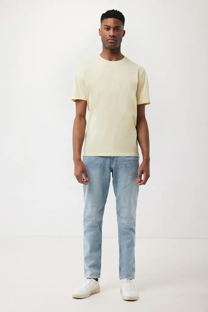 IQONIQ Sierra Lightweight T-Shirt aus recycelter Baumwolle - cream yellow