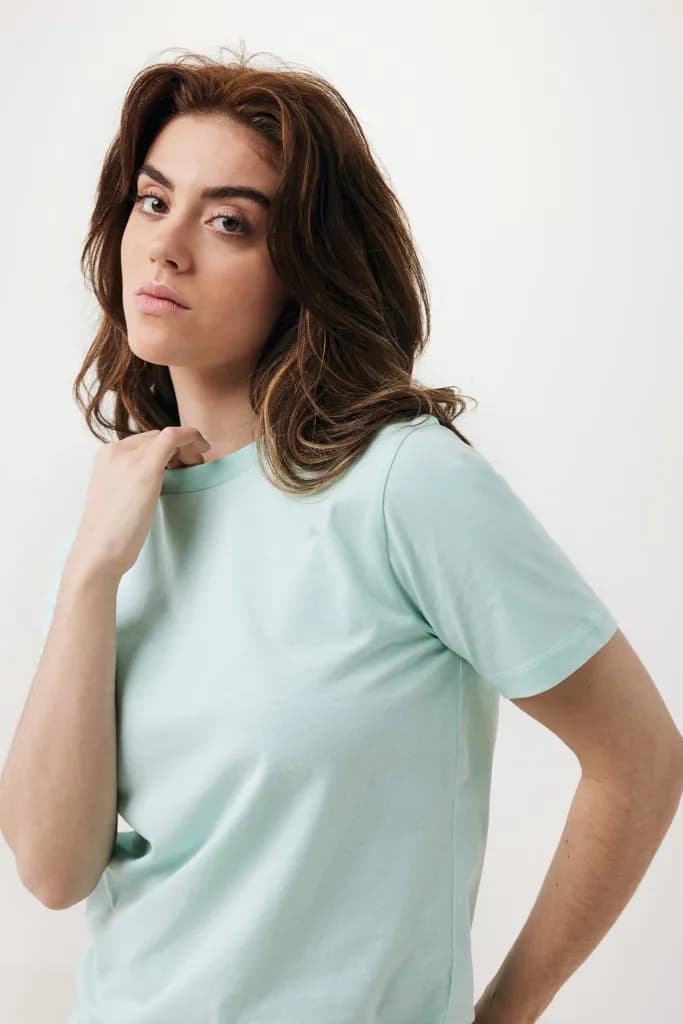 IQONIQ Sierra Lightweight T-Shirt aus recycelter Baumwolle - crushed mint