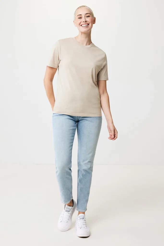 IQONIQ Sierra Lightweight T-Shirt aus recycelter Baumwolle - light heather brown