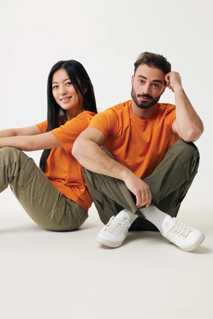 IQONIQ Sierra Lightweight T-Shirt aus recycelter Baumwolle - orange