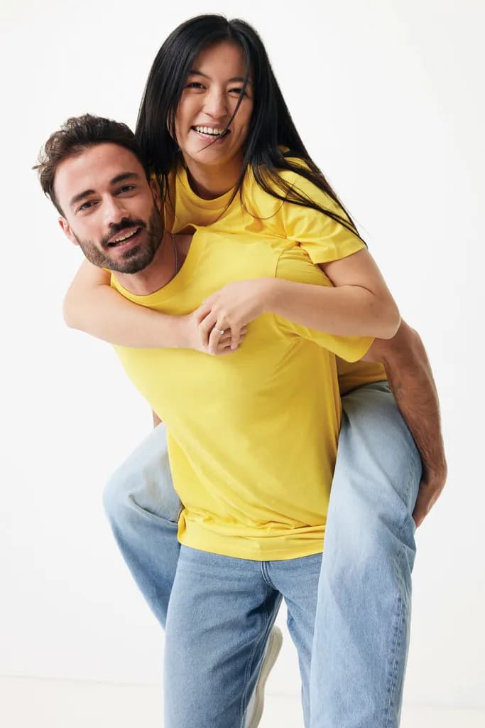 IQONIQ Sierra Lightweight T-Shirt aus recycelter Baumwolle - gelb