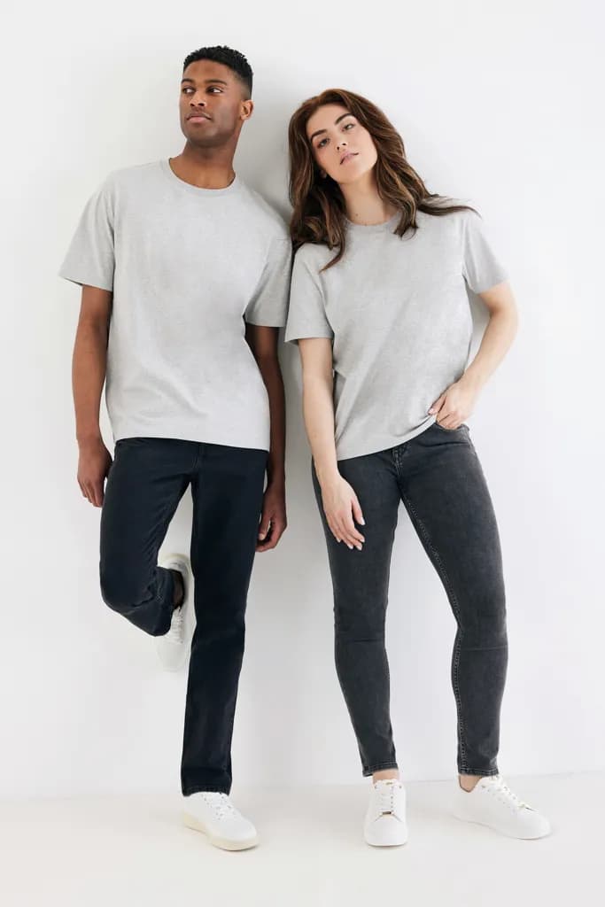 IQONIQ Teide T-Shirt aus recycelter Baumwolle - heather grey