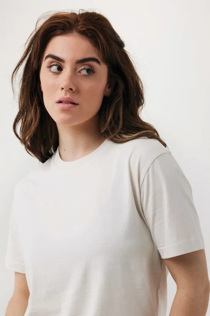 IQONIQ Teide T-Shirt aus recycelter Baumwolle - ivory white