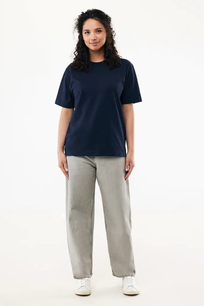 IQONIQ Nikko Heavyweight T-Shirt aus recycelter Baumwolle - navy blau