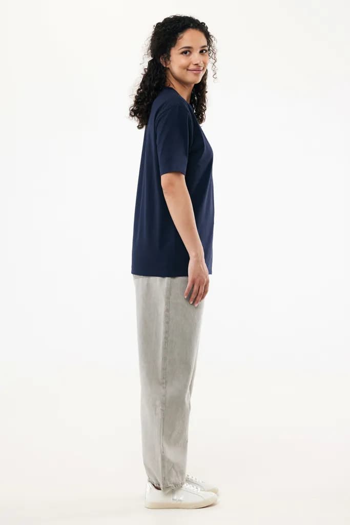 IQONIQ Nikko Heavyweight T-Shirt aus recycelter Baumwolle - navy blau