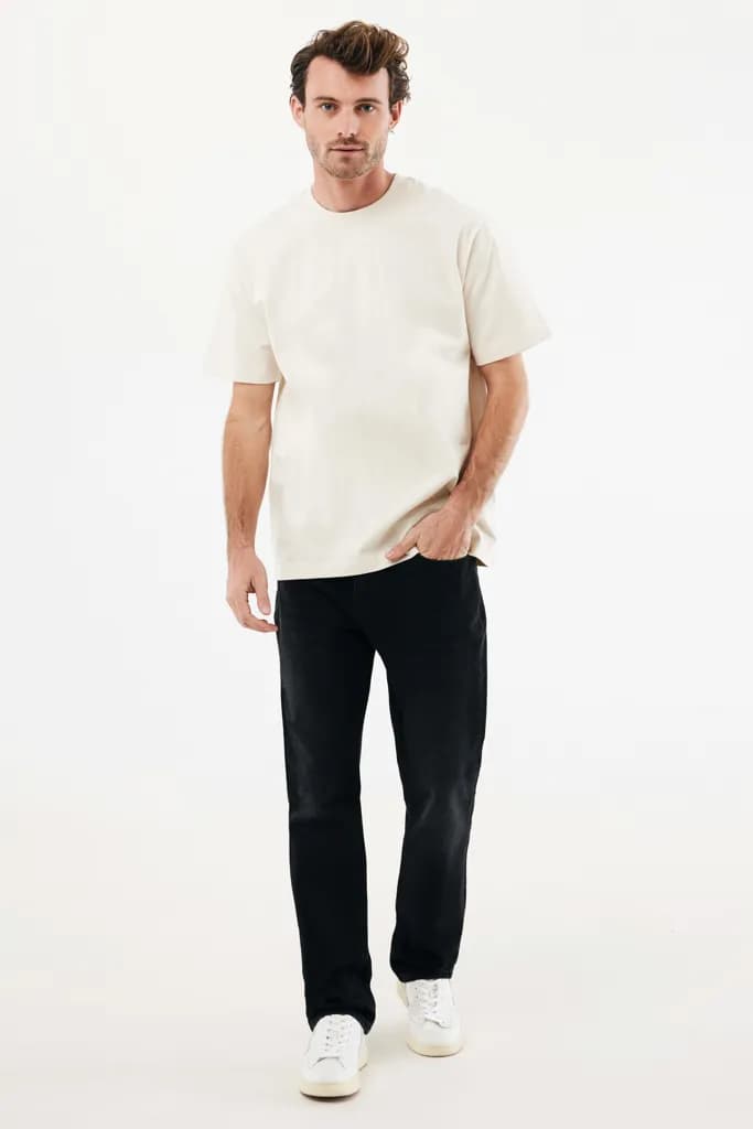 IQONIQ Nikko Heavyweight T-Shirt aus recycelter Baumwolle - natural raw