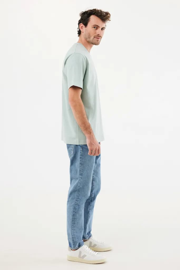 IQONIQ Nikko Heavyweight T-Shirt aus recycelter Baumwolle - Iceberg green