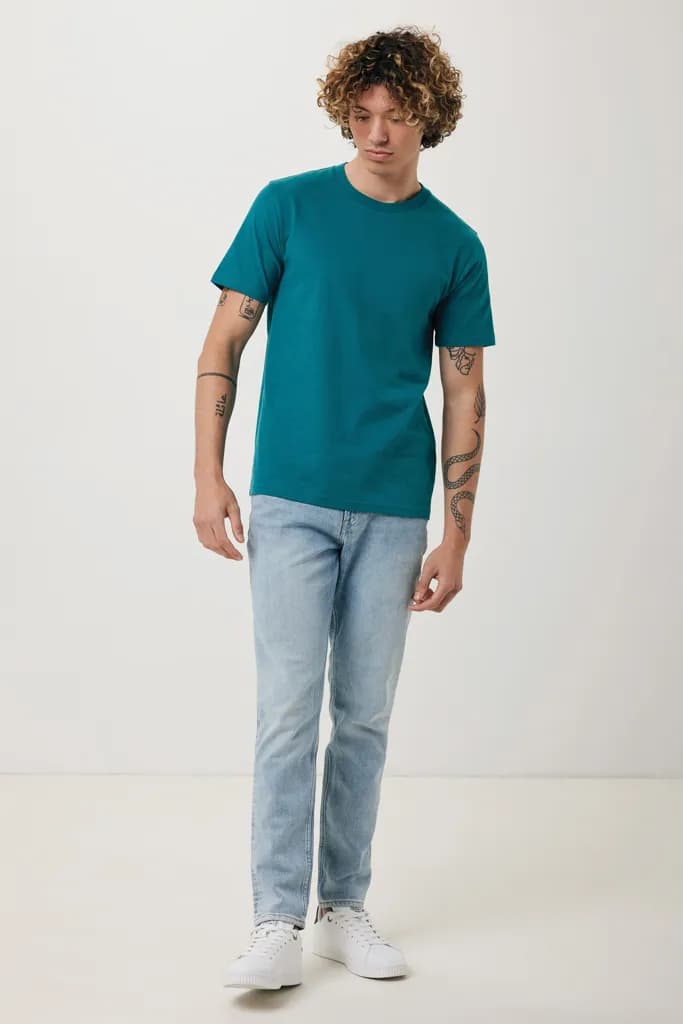 IQONIQ Brett T-Shirt aus recycelter Baumwolle - verdigris