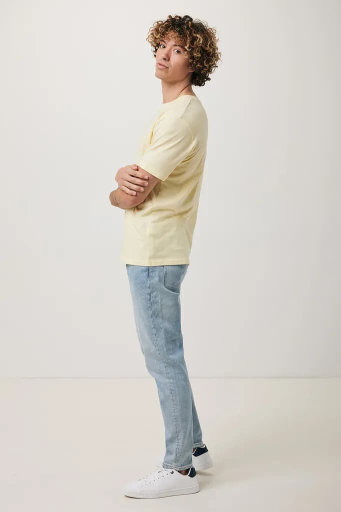 IQONIQ Brett T-Shirt aus recycelter Baumwolle - cream yellow