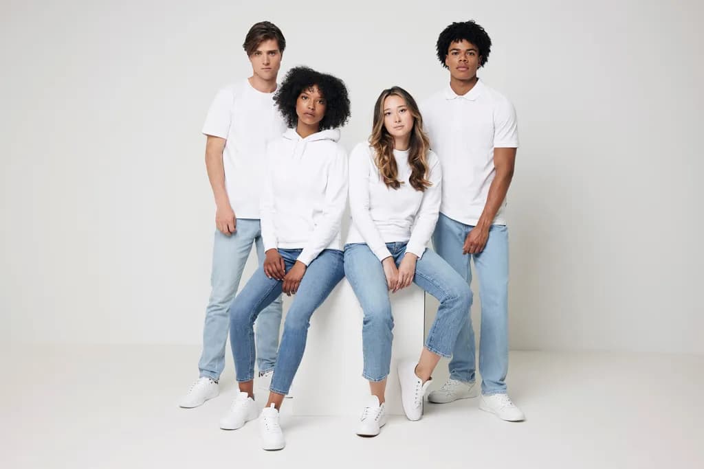 IQONIQ Yosemite Piqué-Poloshirt aus recycelter Baumwolle - recycled white