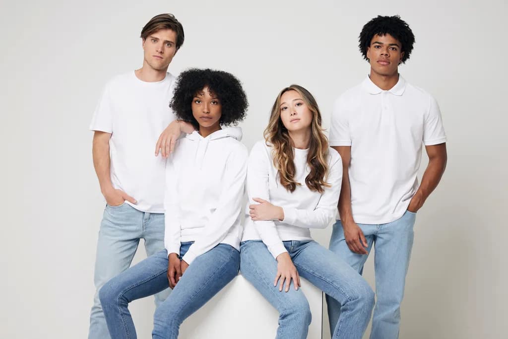 IQONIQ Yosemite Piqué-Poloshirt aus recycelter Baumwolle - recycled white