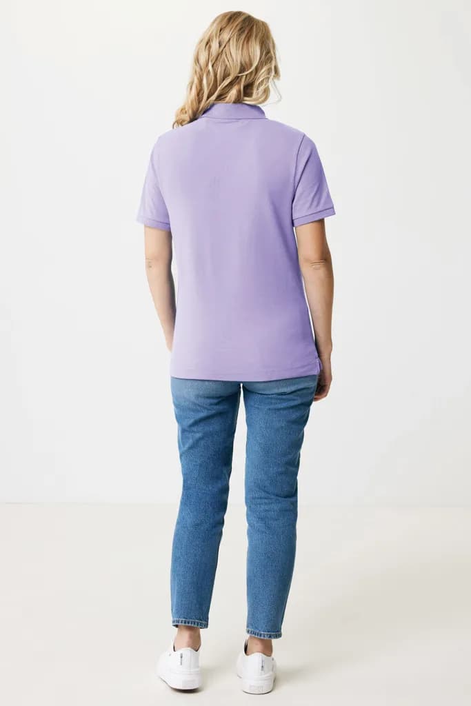 IQONIQ Yosemite Piqué-Poloshirt aus recycelter Baumwolle - lavender