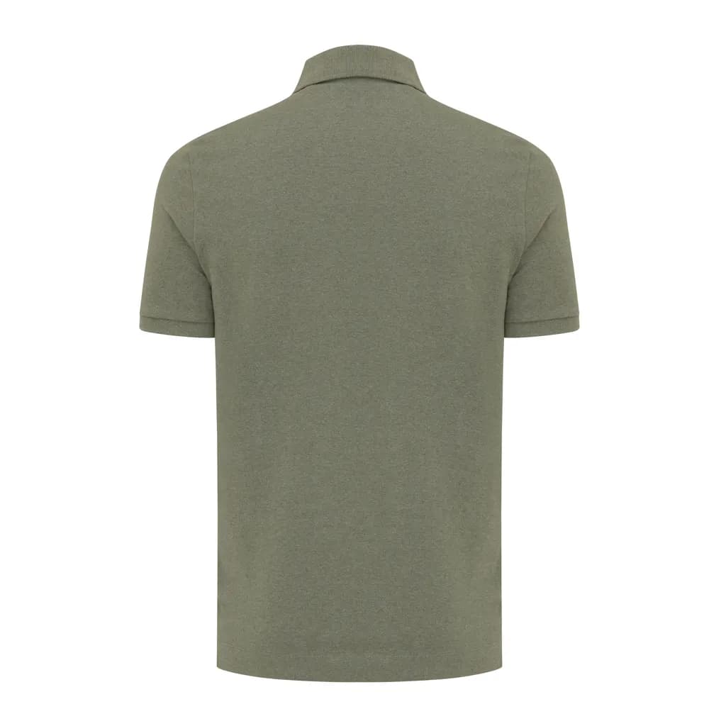 IQONIQ Yosemite Piqué-Poloshirt aus recycelter Baumwolle - heather green