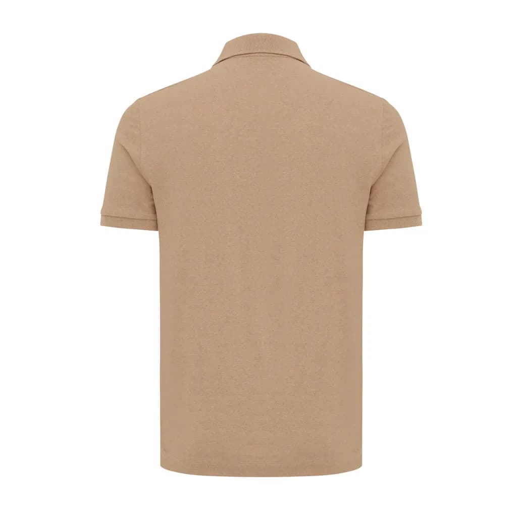 IQONIQ Yosemite Piqué-Poloshirt aus recycelter Baumwolle - heather brown