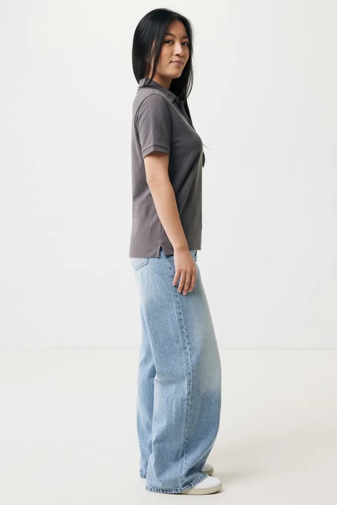 IQONIQ Yosemite Piqué-Poloshirt aus recycelter Baumwolle - anthrazit