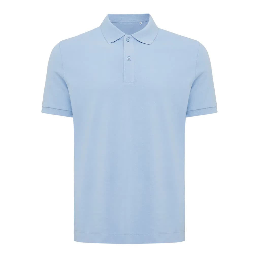 IQONIQ Yosemite Piqué-Poloshirt aus recycelter Baumwolle - sky blue