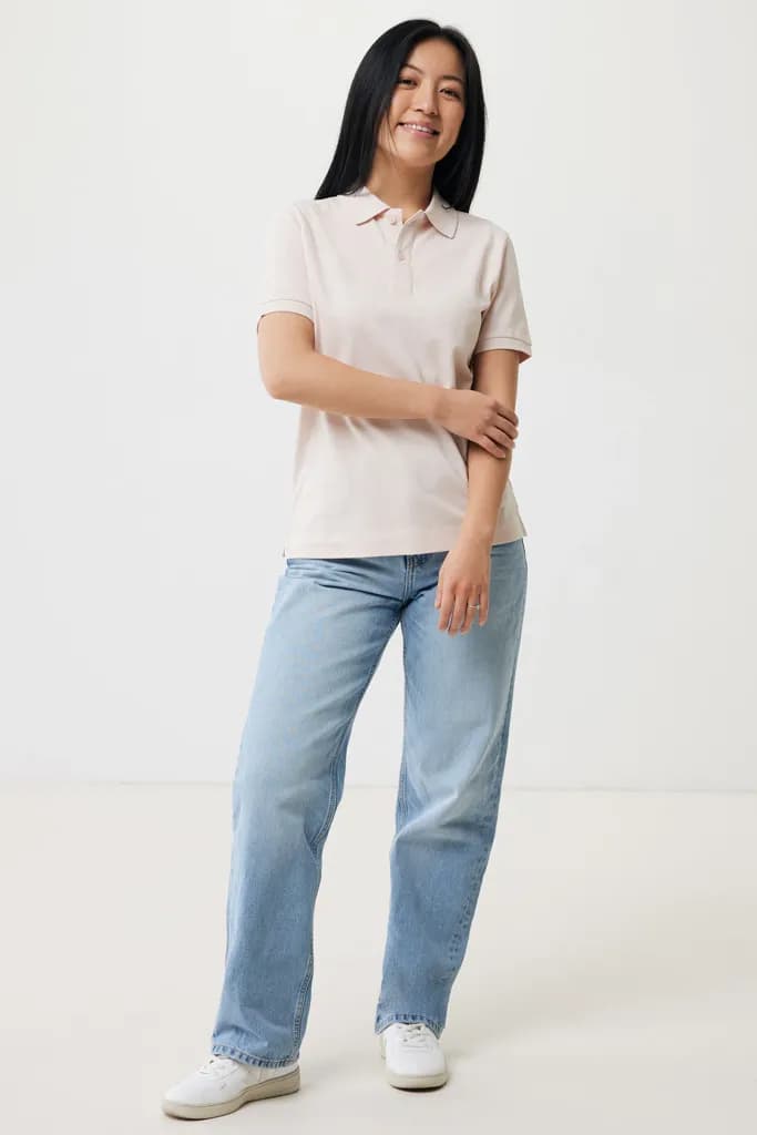 IQONIQ Yosemite Piqué-Poloshirt aus recycelter Baumwolle - cloud pink