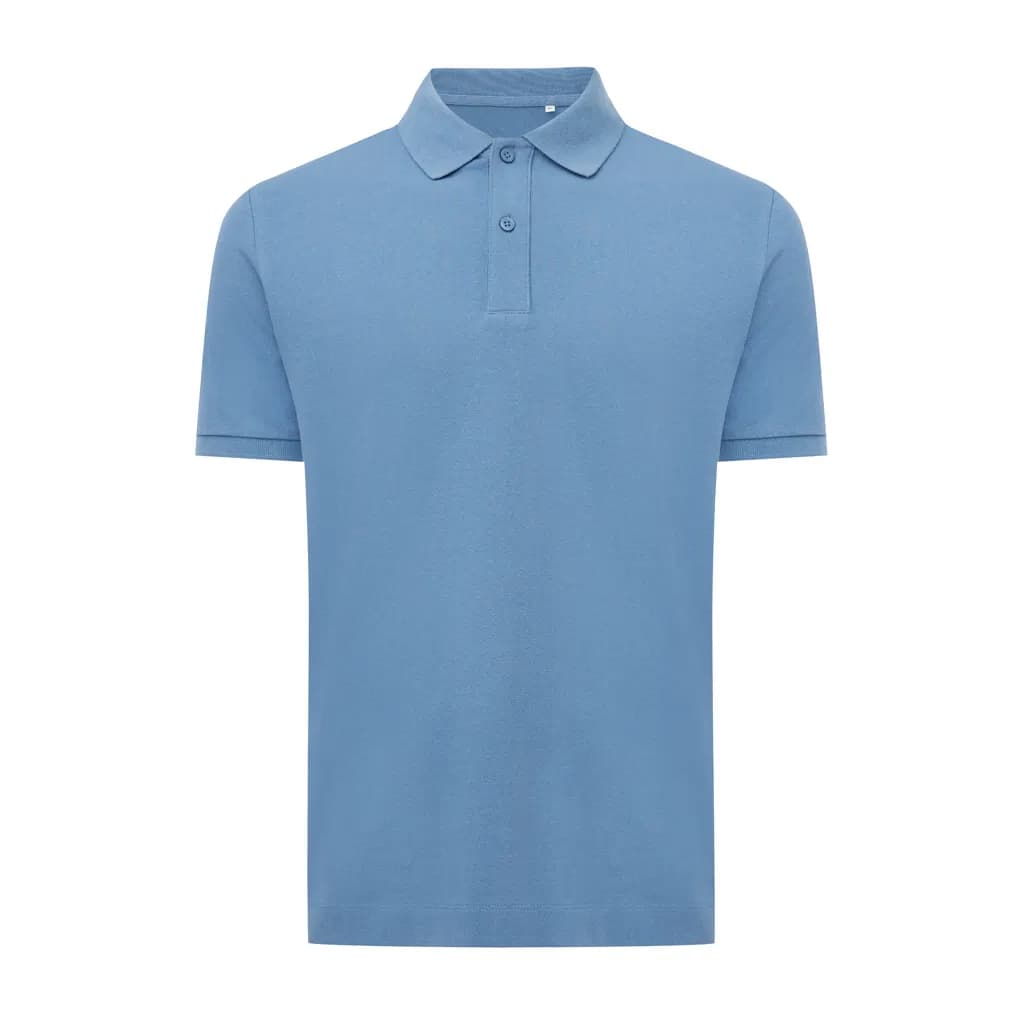 IQONIQ Yosemite Piqué-Poloshirt aus recycelter Baumwolle - moon blue